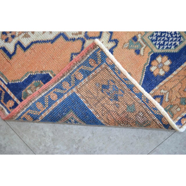 Hand Knotted Small Oushak Rug Decorative Doormat Enrty Decorc- 1'10" X 3'4" For Sale - Image 9 of 9