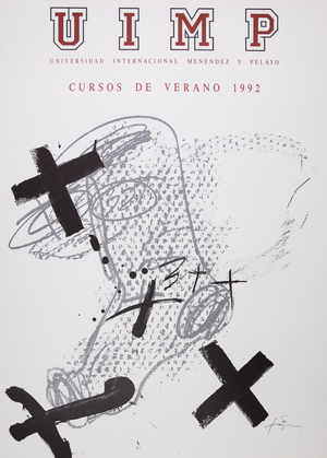 UIMP Poster after Antoni Tapies
