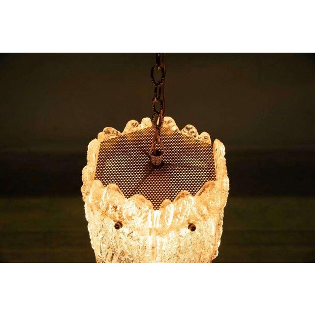 Vintage Glass Hanging Lamp from Orrefors For Sale - Image 12 of 18