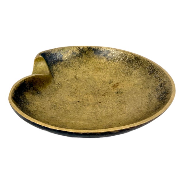 Vintage Austrian Brass Ashtray attributed to Franz Hagenauer, 1950s For Sale
