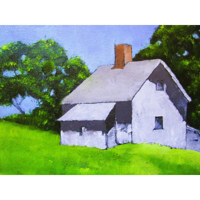 Contemporary Santa Cruz Hills Farmhouse11x14 Lynne French California Landscape For Sale - Image 3 of 6