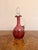Glass Antique Edwardian Cranberry Glass Decanter, 1900 For Sale - Image 7 of 7