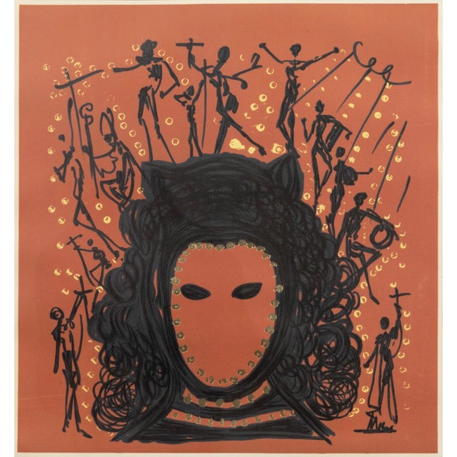 Salvador Dali the Watcher (Knights of the Realm) 1972 Signed Lithograph 227/350 For Sale - Image 4 of 8
