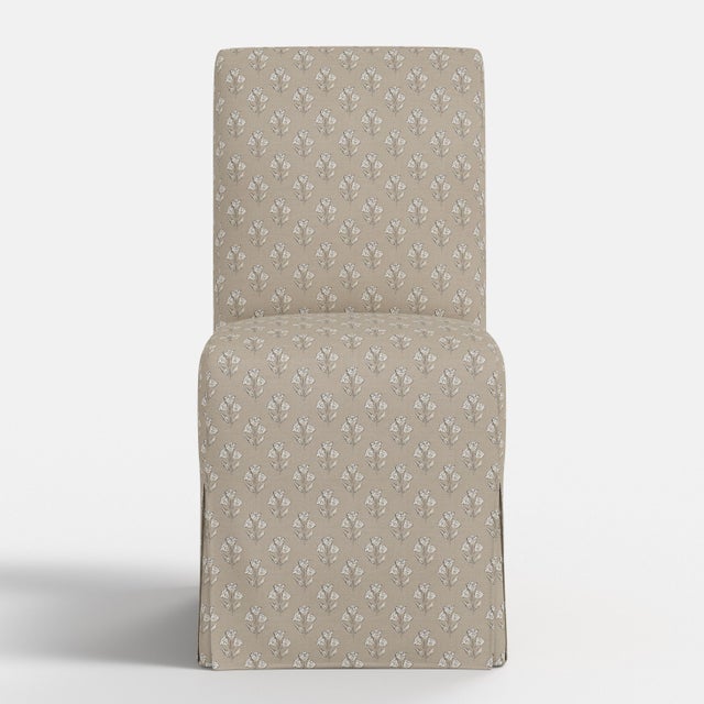 Not Yet Made - Made To Order Slipcover for Stoffer Home x Cloth & Company for Lindy Slipcover Dining Chair in Francie Floral Tan For Sale - Image 5 of 7