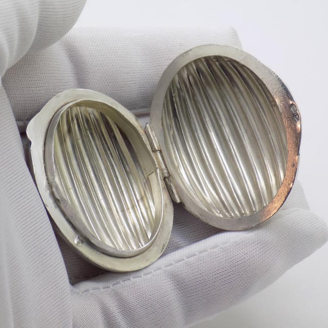 1980s Vintage Italian Handmade Silver Box, 1980s For Sale - Image 5 of 14