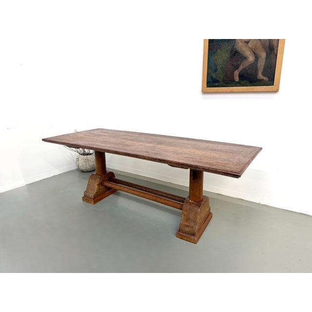 Brutalist Table in Palm Wood, 1950s For Sale - Image 3 of 18