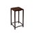 Modern 3.25" Reddish Brown Square Slim Legs Tall Wood Display Stand Easel For Sale - Image 3 of 7