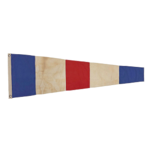 Reconstructed Vintage Cotton Nautical Signal Flag