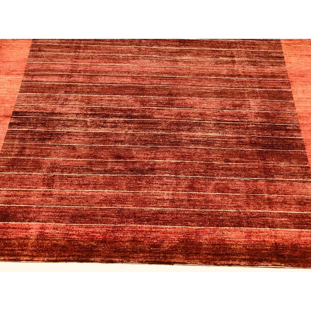 Textile Middle-Eastern Maroon Rug, 1982 For Sale - Image 7 of 17