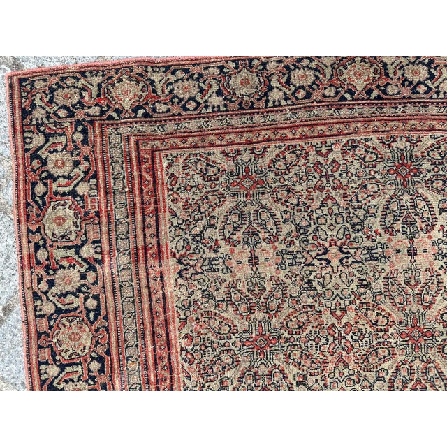 Antique Silk Foundation Seneh Rug, 1890s For Sale - Image 3 of 18