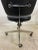 Knoll Vintage Knoll 4-Prong Black Leather Task Chair For Sale - Image 4 of 11