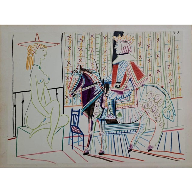 Pablo Picasso, The King and the Nude Woman with a Hat, 1954, Lithograph For Sale - Image 6 of 6