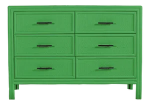 Bermuda Six-Drawer Dresser - Bright Green