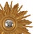 1950s Vintage Convex Sunburst Mirror in Gilt Wood, 1950s For Sale - Image 5 of 17