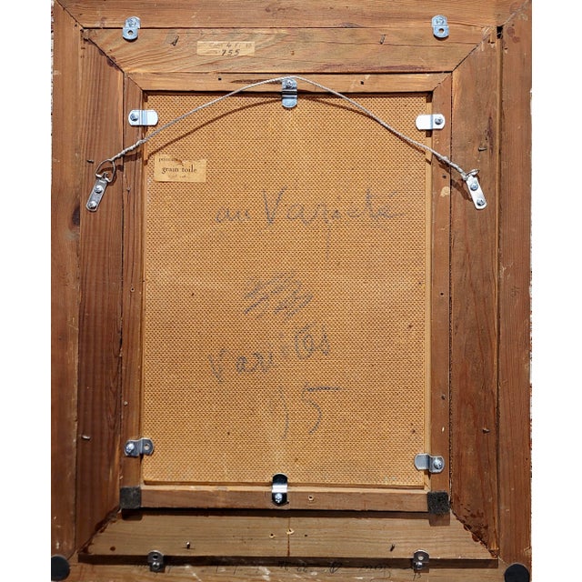 Jean Gabriel Domergue -Elegant Couple at the Opera-1950s Oil Painting For Sale - Image 9 of 9