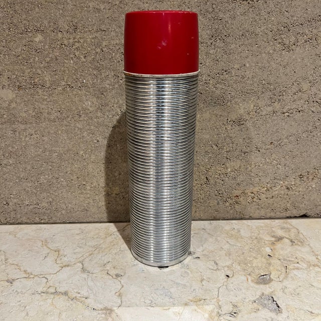 1970s Original Vintage Ribbed Thermos Retro Camp Gear Usa For Sale In San Diego - Image 6 of 7