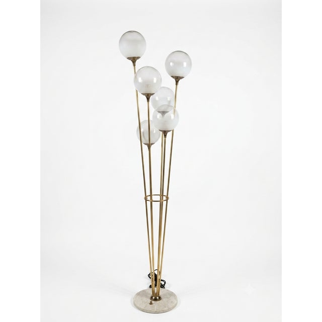 White Italian Alberello Lamp from Stilnovo, 1950s For Sale - Image 8 of 8