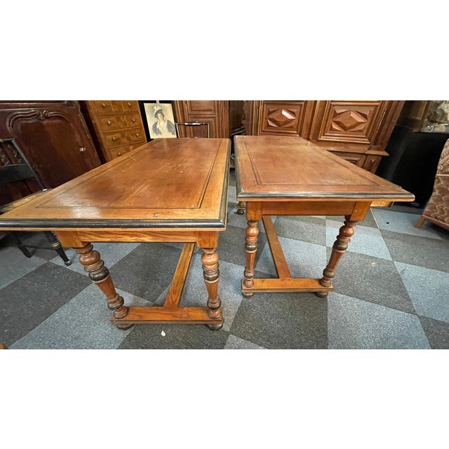 Oak Desk with Drawers For Sale - Image 9 of 16
