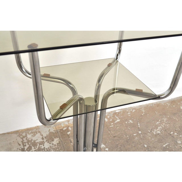 Vintage Side Table in Marble and Glass, 1950s For Sale - Image 9 of 11