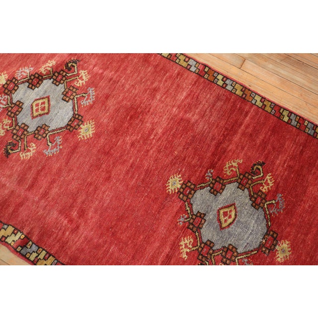 Red Vintage Turkish Anatolian Runner For Sale In New York - Image 6 of 6