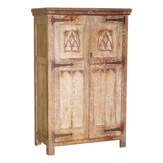 Large Oak Wardrobe from Tudor Furniture, England, 1930s For Sale
