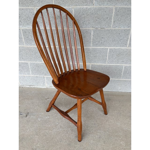 Hunt Country Furniture Hoop Back Oak Dining Side Chairs - Set of 4 For Sale In Philadelphia - Image 6 of 12