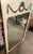 Mid 20th Century Mid 20th Century Italian Console Wall Hall Painted Gold Gilt Mirror W/Wreath & Garland For Sale - Image 5 of 12