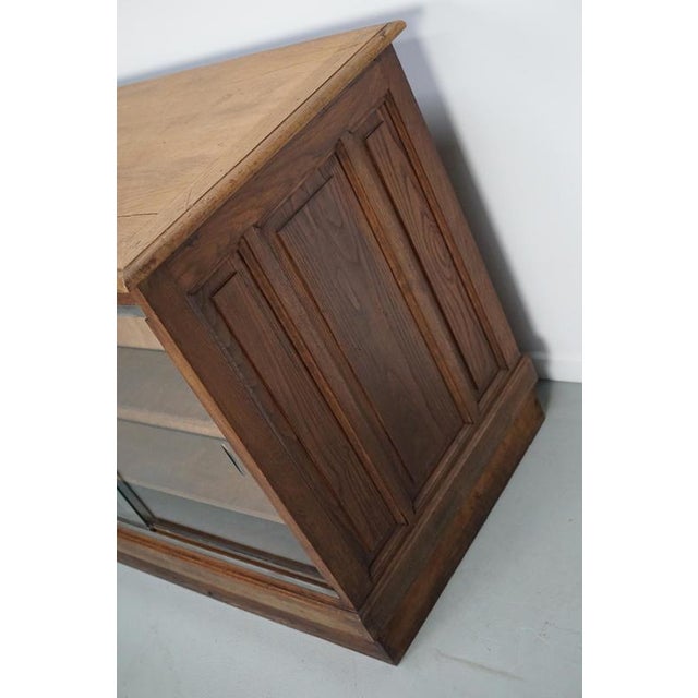 French Oak Shop Counter / Desk or Kitchen Island, 1950s For Sale - Image 10 of 15