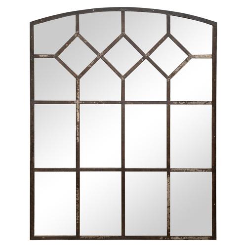 Large Industrial Window Mirror For Sale - Image 6 of 6