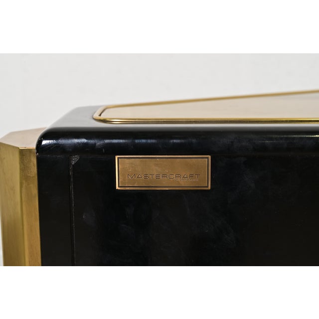 Bernhard Rohne for Mastercraft Acid Etched Brass "Tree of Life" Sideboard Credenza, 1970s For Sale - Image 14 of 15