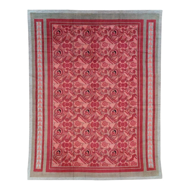 Galerie Shabab Collection Mid-20th Century Belgian Art Deco Room Size Carpet For Sale