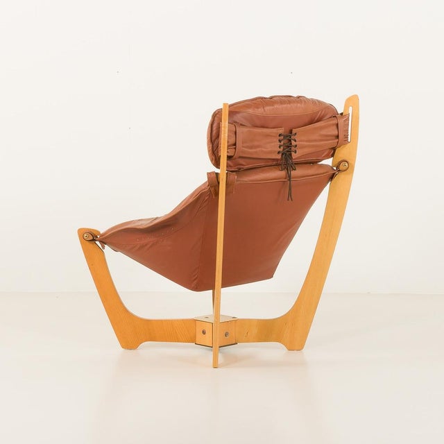 Luna Lounge Chair by Odd Knutsen for Hjellegjerde, Norway, 1970s For Sale - Image 4 of 18