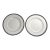 Vintage Wedgwood Palatia Dinner Plate 10 3/4” Bone China England R4700 Blue Gold Greek Key-Set of Two For Sale