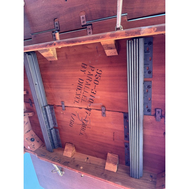 1950s Drexel Parallel Drop-Leaf Dining Table Walnut Mid-Century Modern For Sale - Image 11 of 15