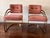 Cal-Style Vintage Milo Baughman Style Brass & Dusty Rose Cantilever Chairs From Cal-Style Furniture Mfg. Co. For Sale - Image 4 of 5