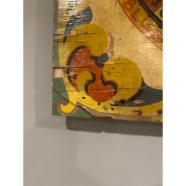 Monumental Antique Folk Art Carnival Double Target Game Board For Sale - Image 4 of 8