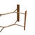 1980s 1980s Attributed Chromcraft Oak and Brass Dining Table Base for Glass Top For Sale - Image 5 of 9