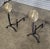 Virginia Metalcrafters Pair of Vintage Virginia Metalcrafters (Harvin) Large Sunflower Brass & Iron Fireplace Andirons For Sale - Image 4 of 8