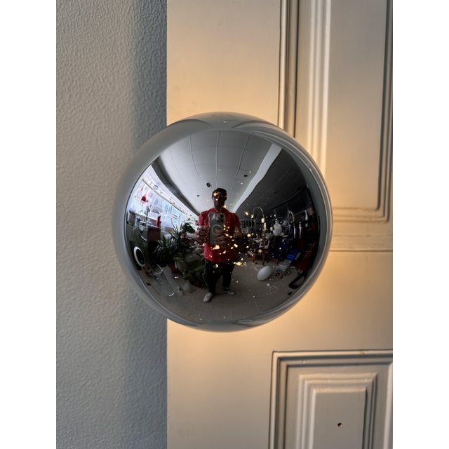 Motoko Ishii Cromed Glass Sconce by Motoko Ishii for Staff Leucheten, 1960s For Sale - Image 4 of 12