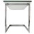 Vintage Postmodern Glass Side Table in Chrome from Gebra, Germany, 1980s For Sale - Image 3 of 6