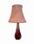 Val Saint Lambert Pink Crystal Table Lamp With Custom Silk Shade, C. 1950s For Sale In Austin - Image 6 of 12