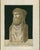 Original 16th-century Old Master engraving of an elaborate bearded and draped antique herm. Plate XLIII from Aquiles...