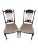 Set of Antique Victorian Side Chairs in Carved Mahogany, 1890 For Sale