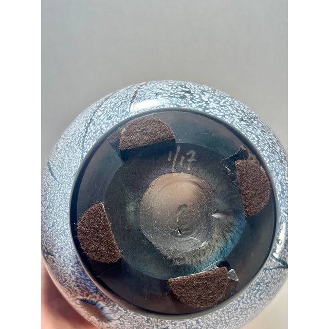 2017 Eric Bladholm Studio Art Glass Vase Limited Ed. 1/17 Hand Blown, Signed 15" For Sale In Los Angeles - Image 6 of 8