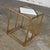 Chelsea House Jamie Merida Collection Iron Antique Gold Leaf Harlequin Side Table For Sale - Image 10 of 18