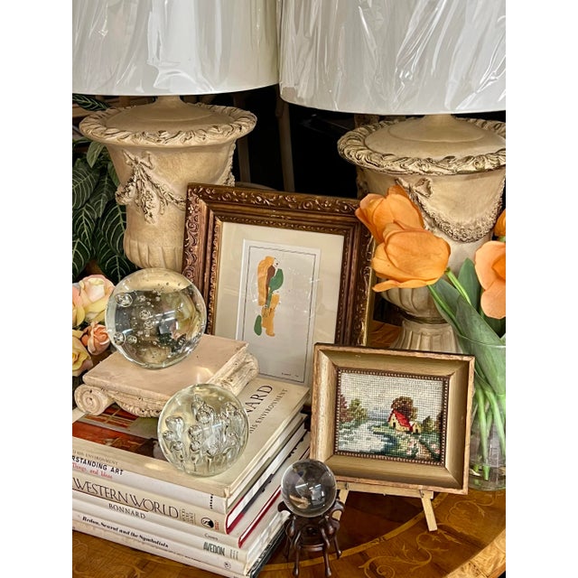 Vintage Mini Framed Countryside Needlepoint Art For Sale - Image 10 of 12