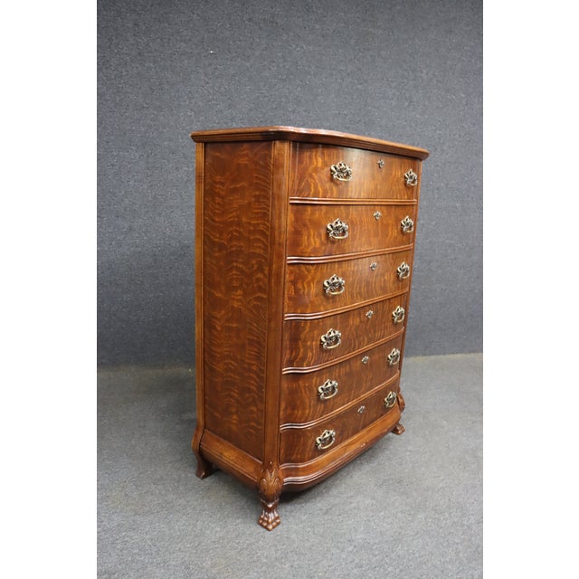 Wood Pulaski Furniture Victorian Revival Quarter-Sawn Oak Gentleman’s Chest For Sale - Image 7 of 9