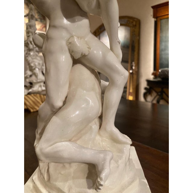 19th Century Italian Renaissance White Glazed Porcelain Figurine Group For Sale - Image 14 of 16