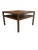 Brown Mid-Century John Widdicomb Walnut Square Cocktail Table With Open Shelf For Sale - Image 8 of 18