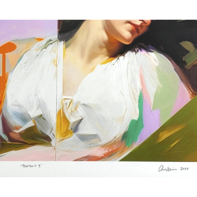 Impressionist Female "Portrait 4" Original Limited Edition Giclée Print For Sale - Image 4 of 6